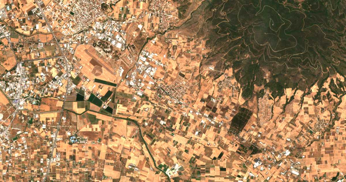 Carte satellite de Néa Redestós