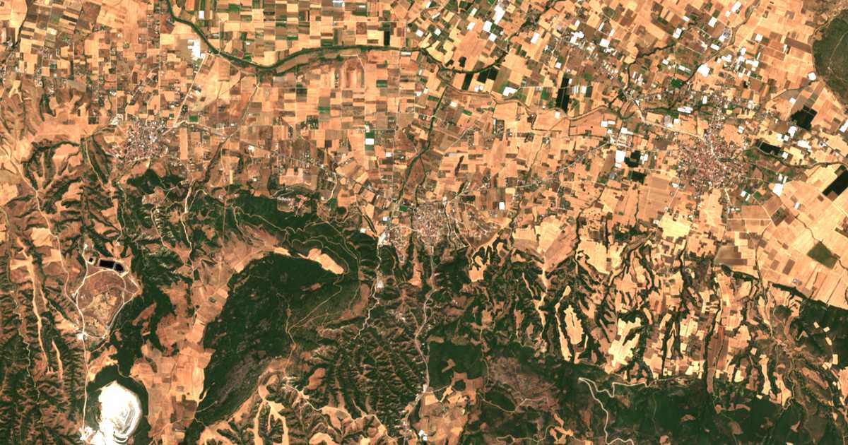 Carte satellite de Sourotí