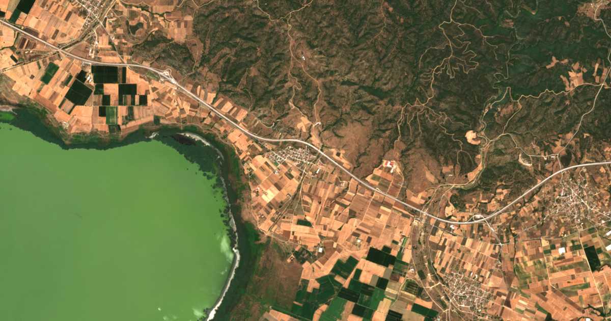 Carte satellite de Evangelismós
