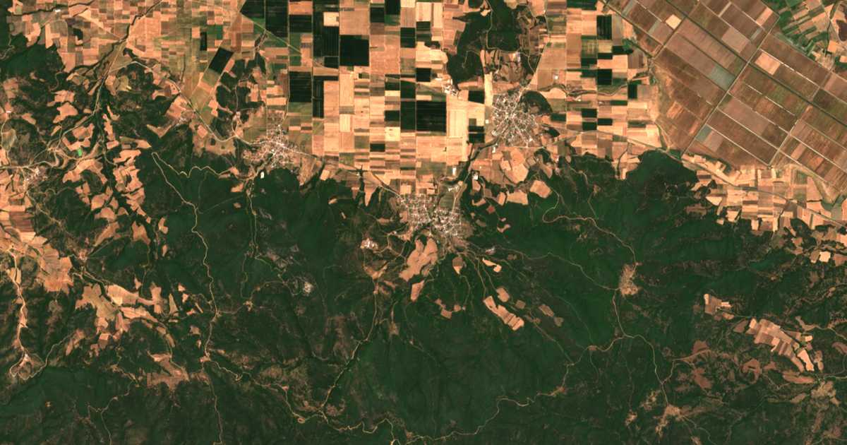 Carte satellite de Filadélfion