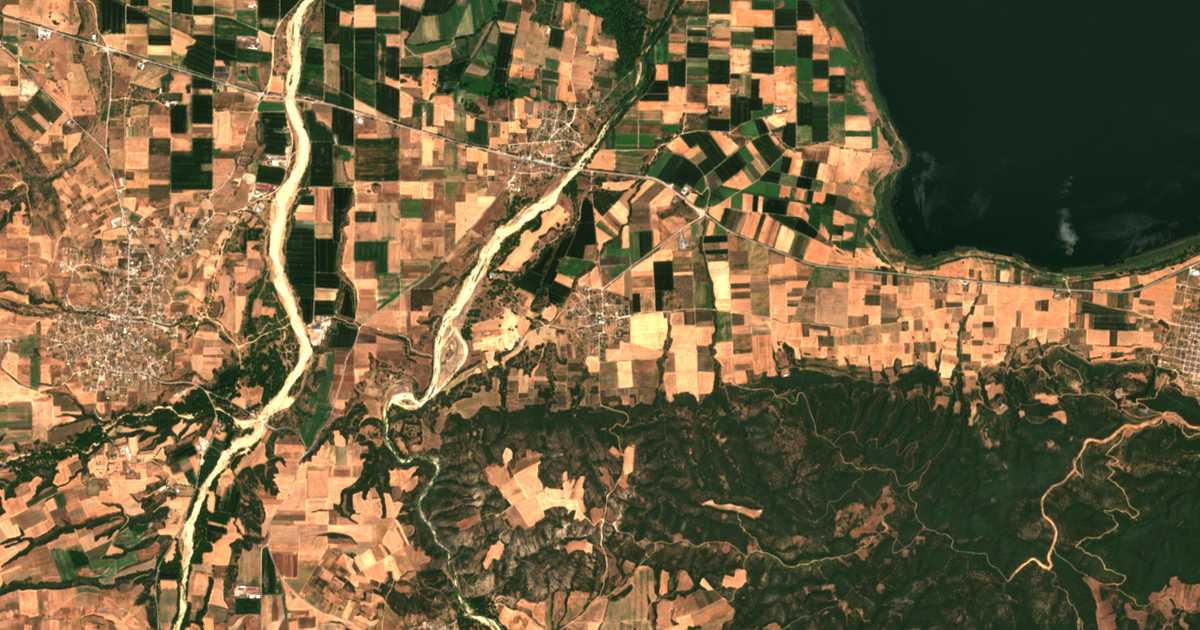 Carte satellite de Kokkaloú