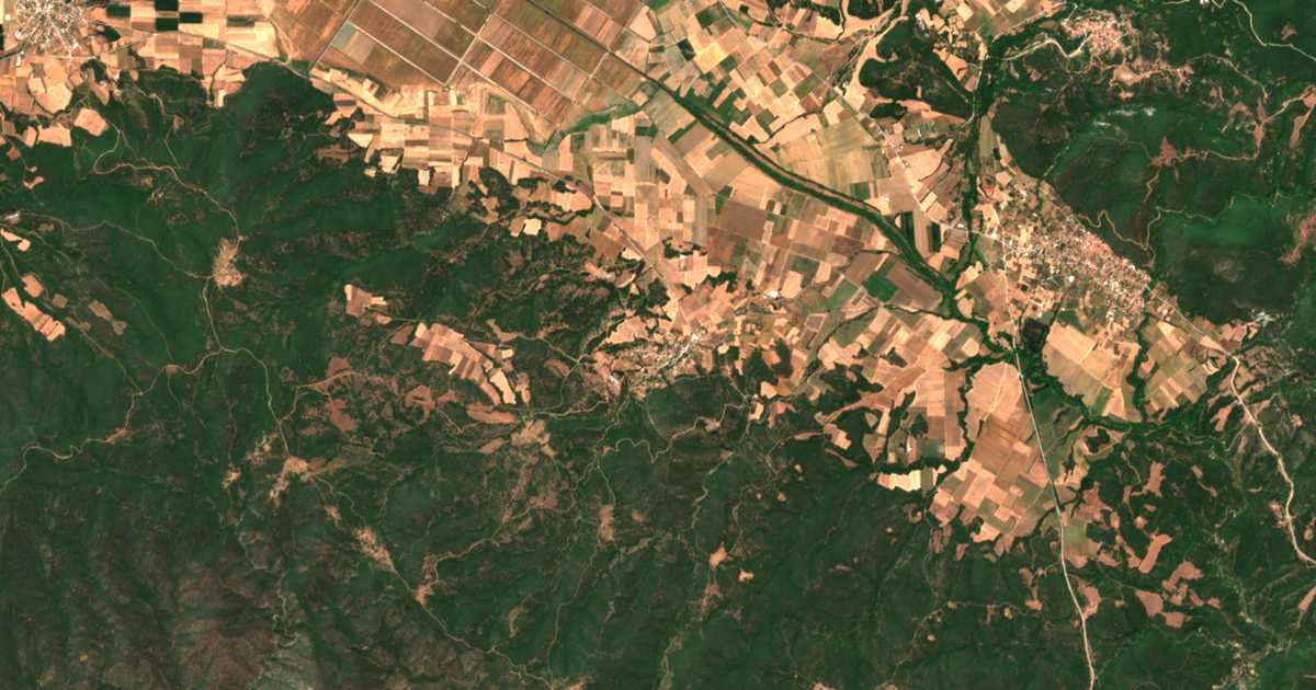 Carte satellite de Lefkoúda
