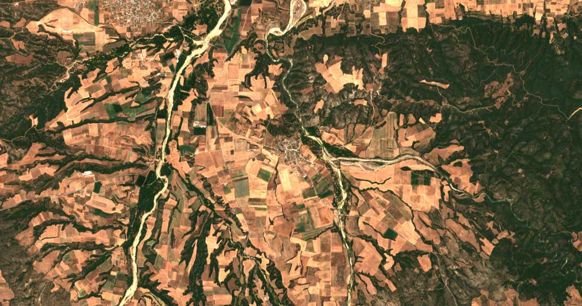 Carte satellite de Melissourgós