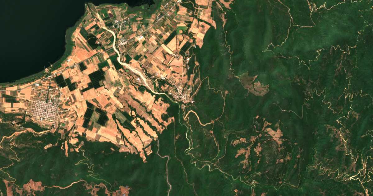 Carte satellite de Módion