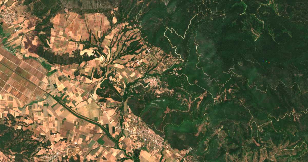 Carte satellite de Stefaniná