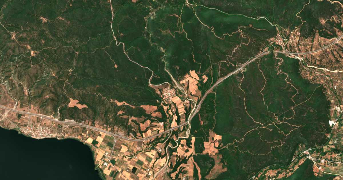 Carte satellite de Vamvakiá