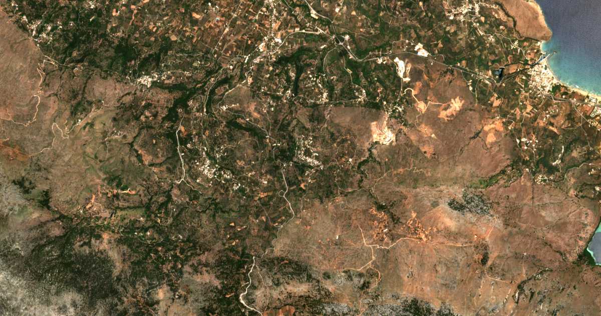 Carte satellite de Alíkambos