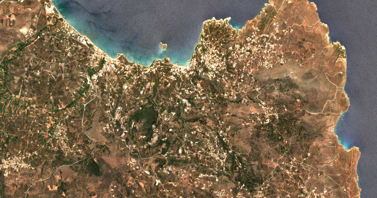 Carte satellite de Áspron