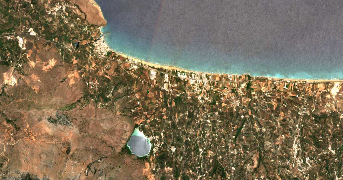 Carte satellite de Asprouliánoi