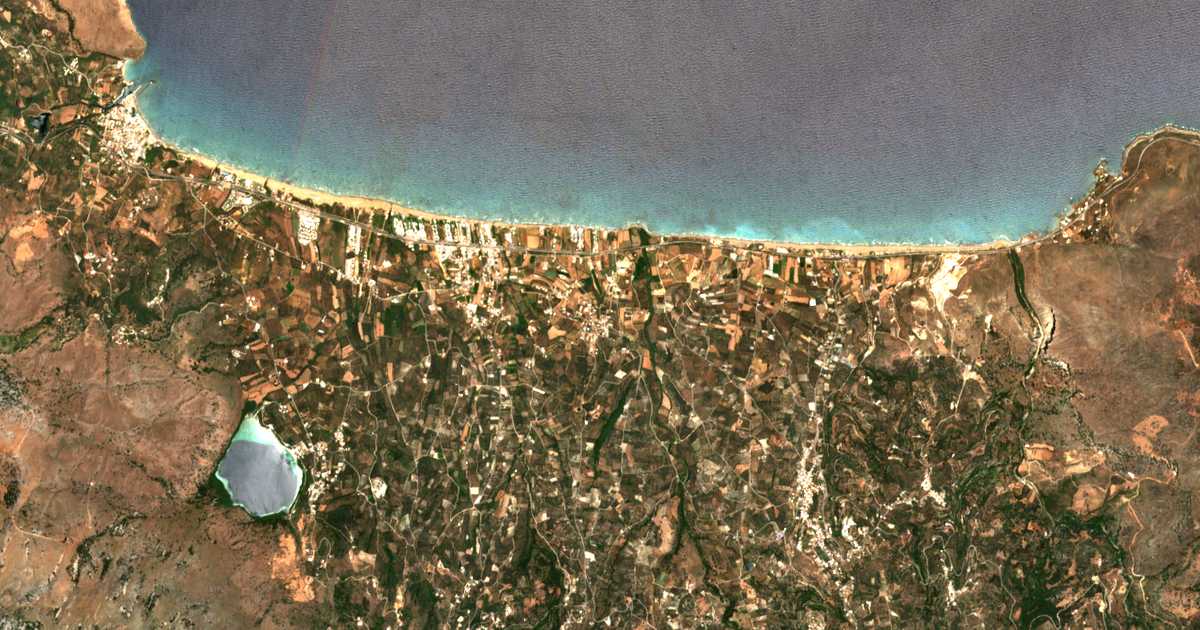 Carte satellite de Drámia