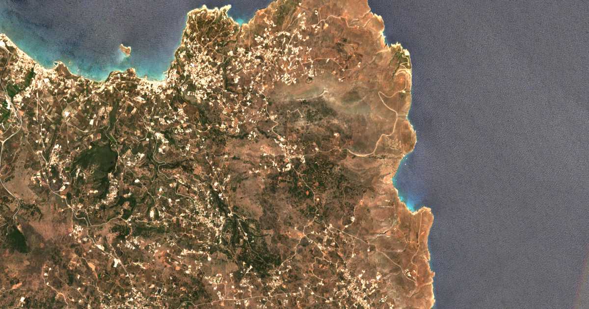 Carte satellite de Drapanos