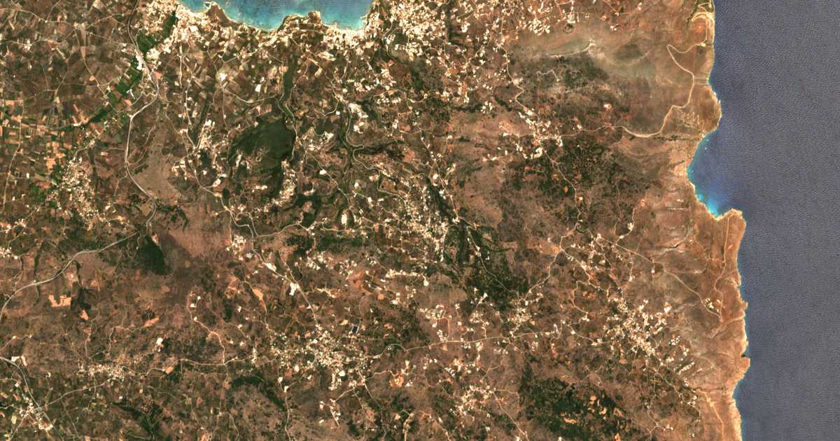 Carte satellite de Gavalochóri