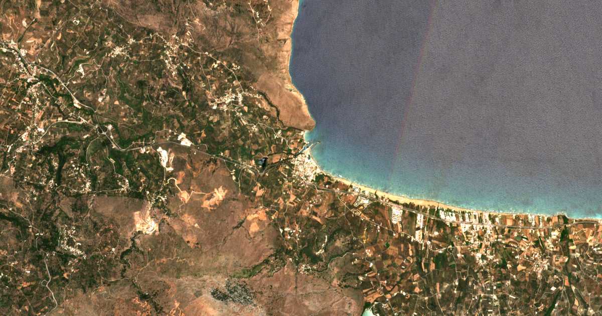 Carte satellite de Georgioúpoli