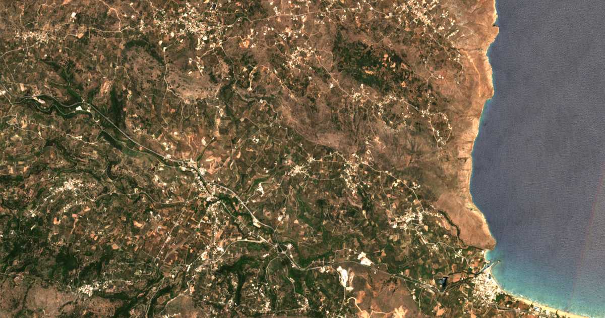 Carte satellite de Kalamítsi Alexándrou