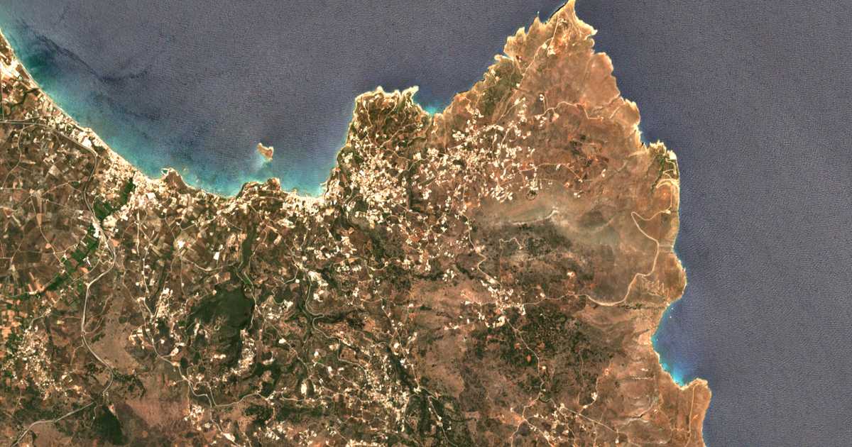 Carte satellite de Kampia
