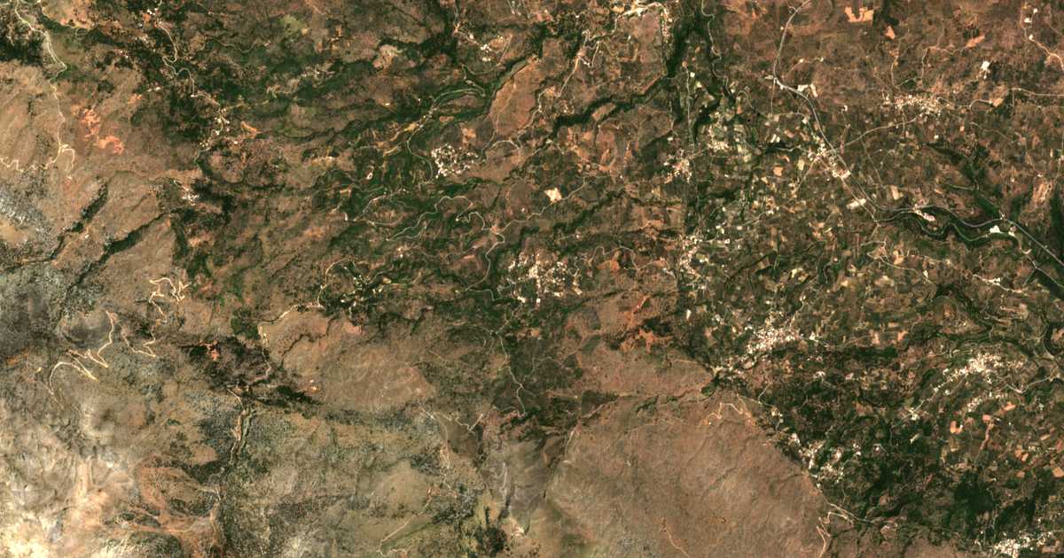 Carte satellite de Melidóni