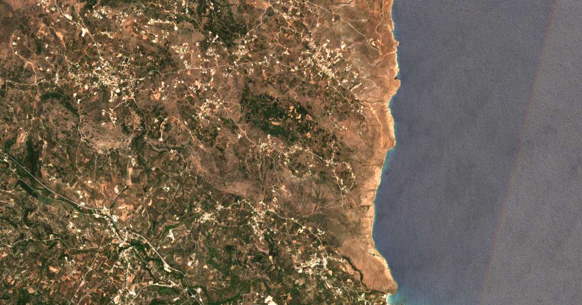 Carte satellite de Selliá