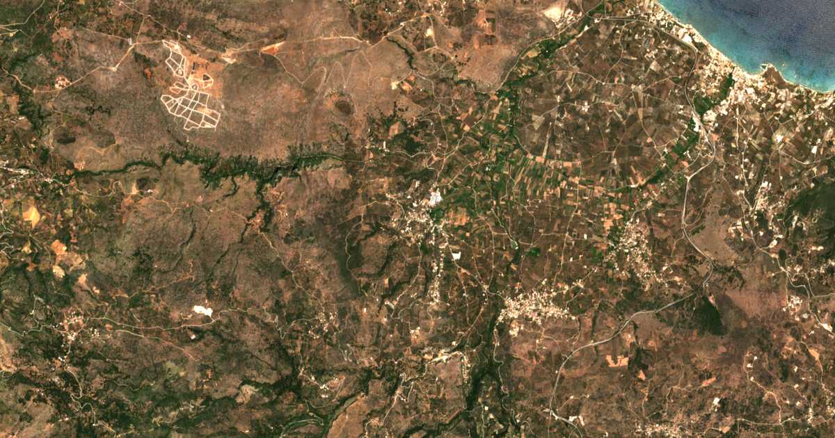 Carte satellite de Stýlos