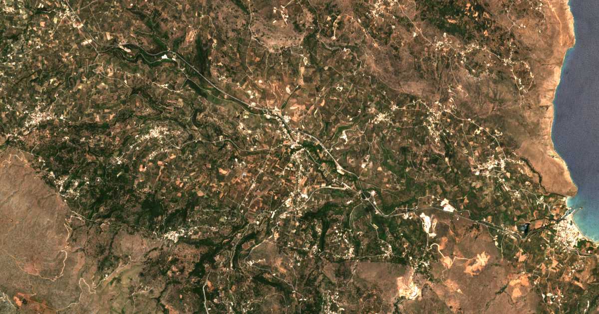 Carte satellite de Vryses