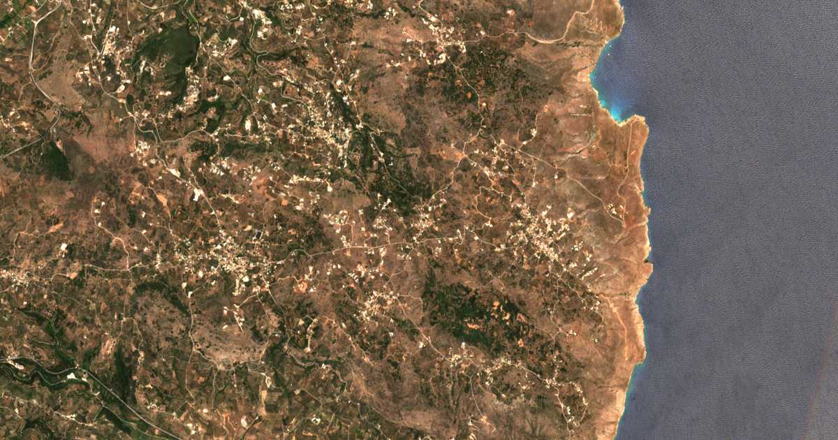 Carte satellite de Xirostérni