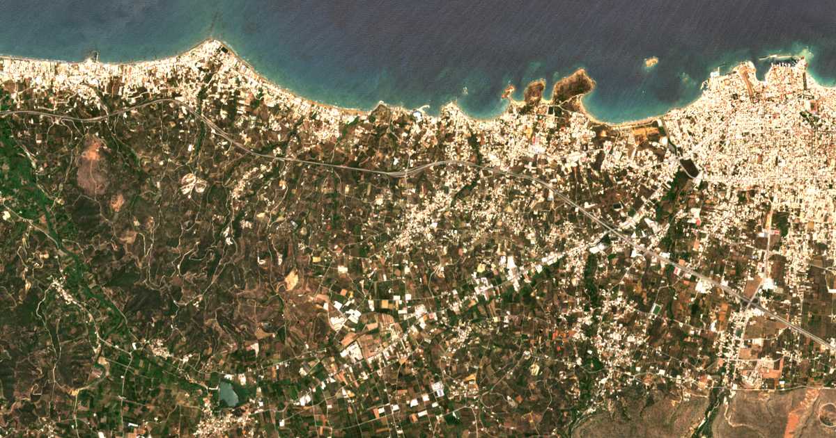 Carte satellite de Galatás