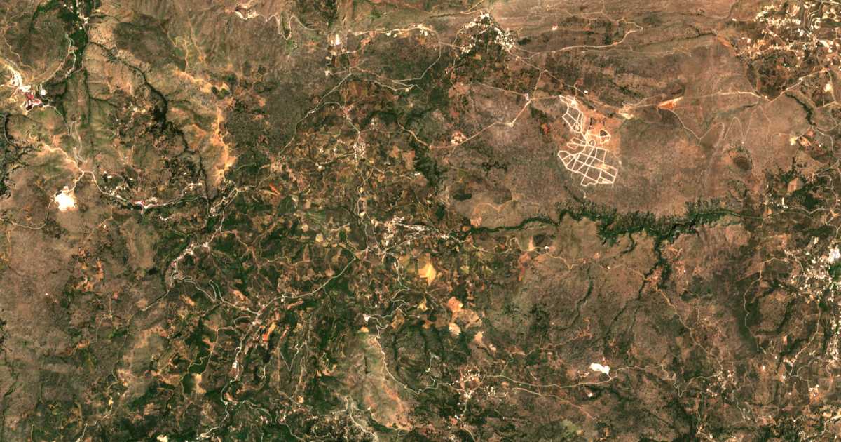 Carte satellite de Katochóri