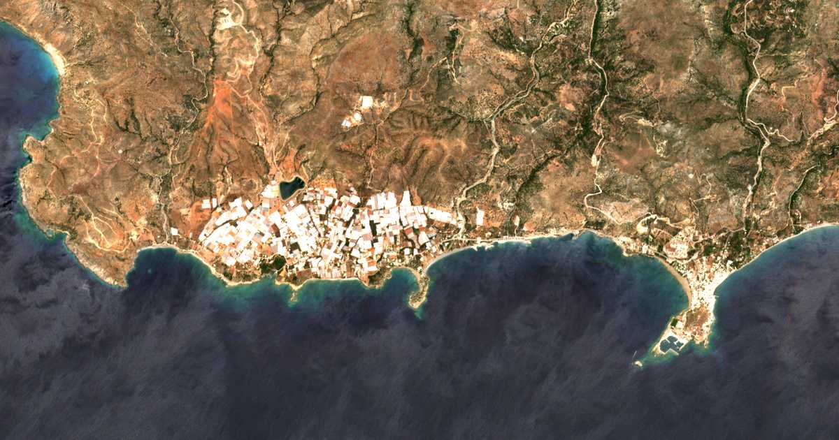 Carte satellite de Gialós