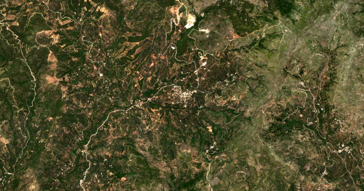 Carte satellite de Kándanos