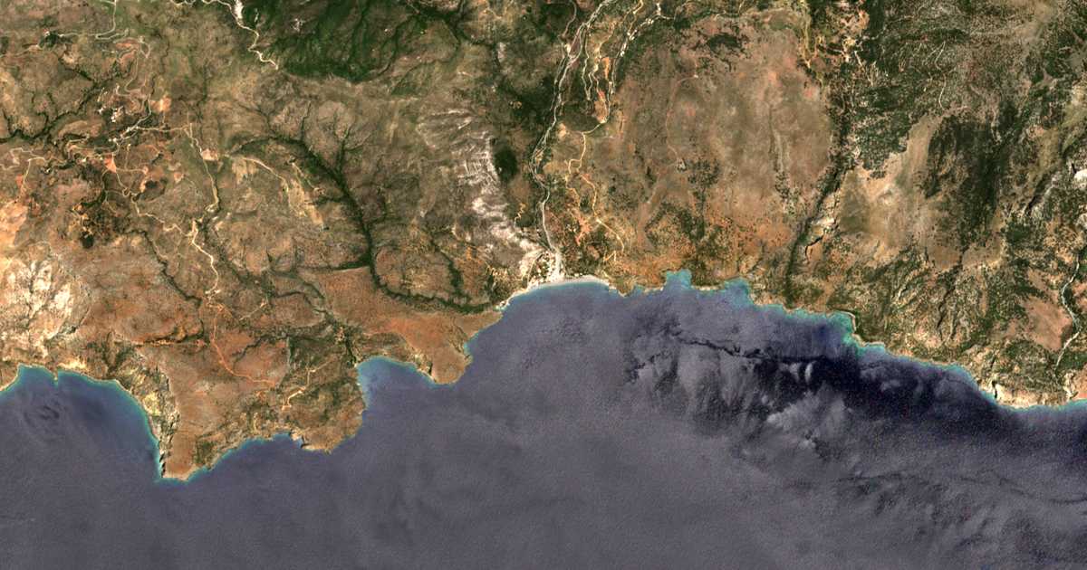 Carte satellite de Sougia