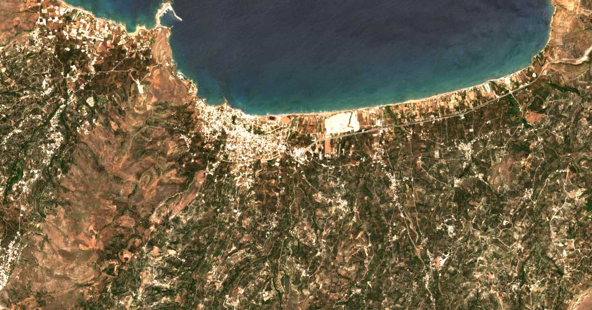 Carte satellite de Ágios Antónios