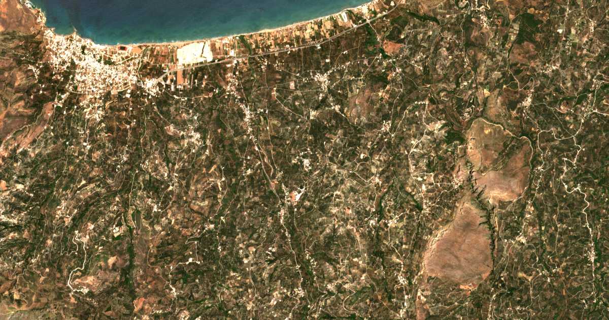 Carte satellite de Cherethianá