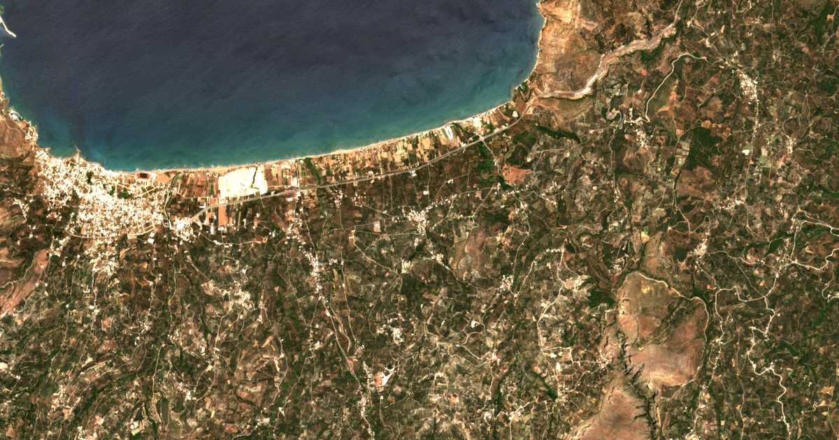 Carte satellite de Drapaniás