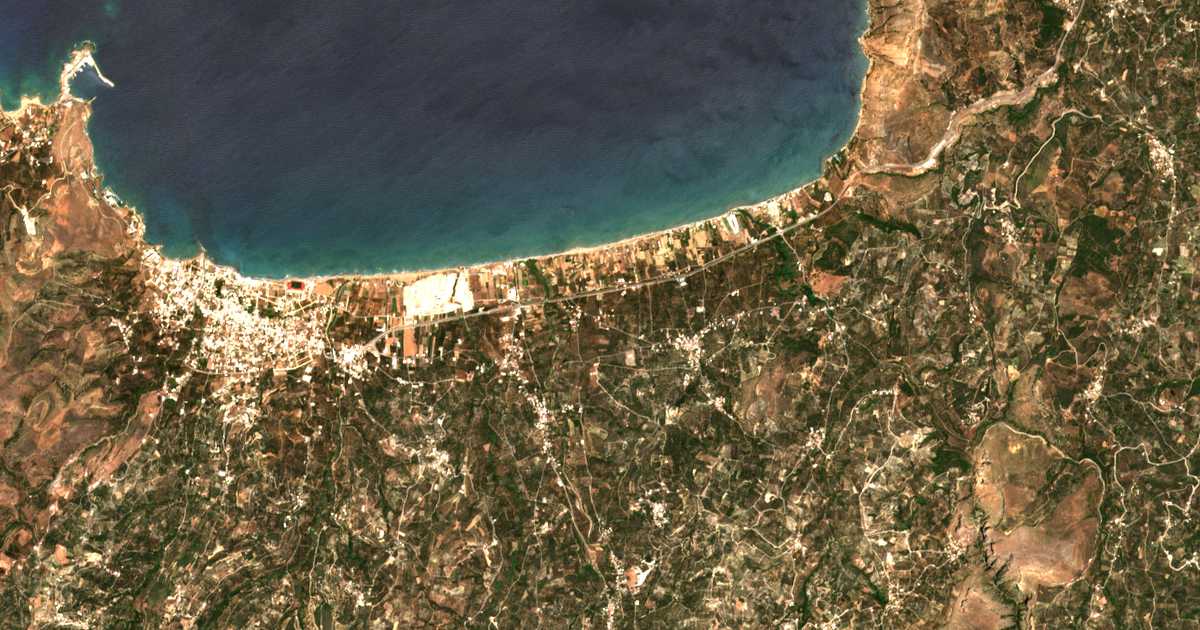Carte satellite de Kókkinon Metóchion