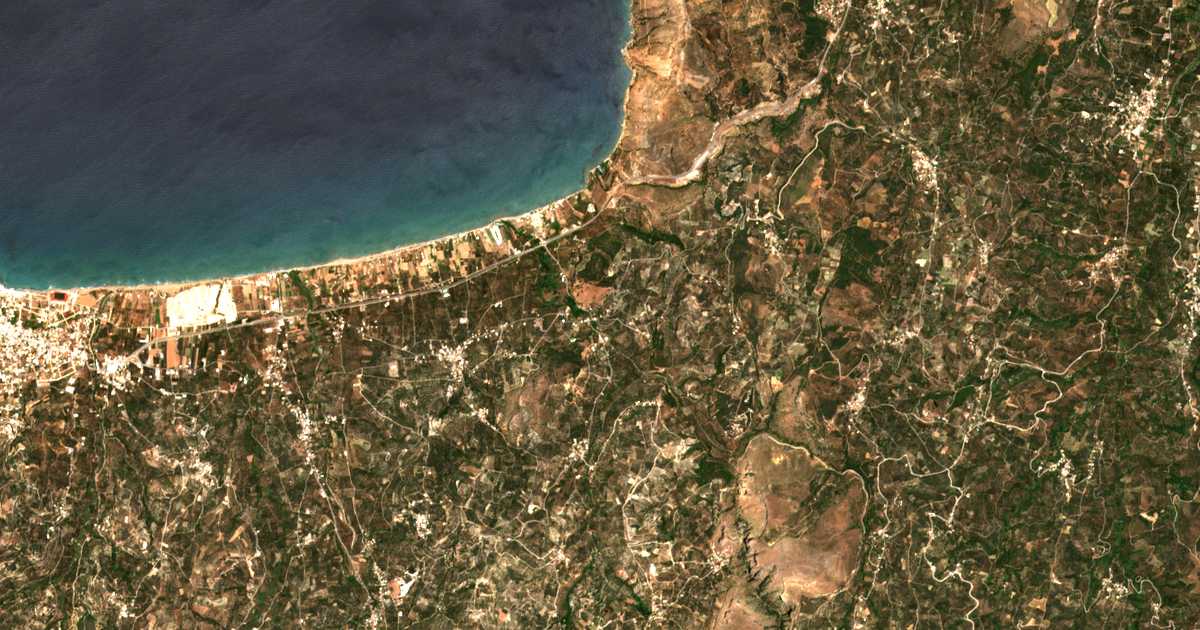Carte satellite de Koléni