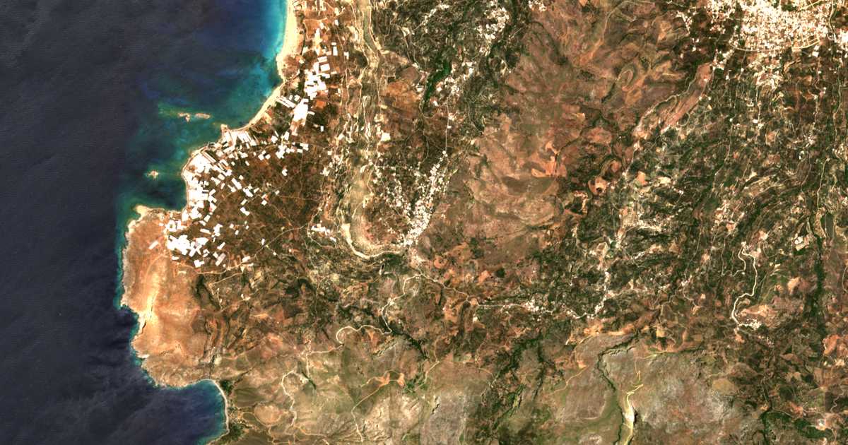 Carte satellite de Plátanos