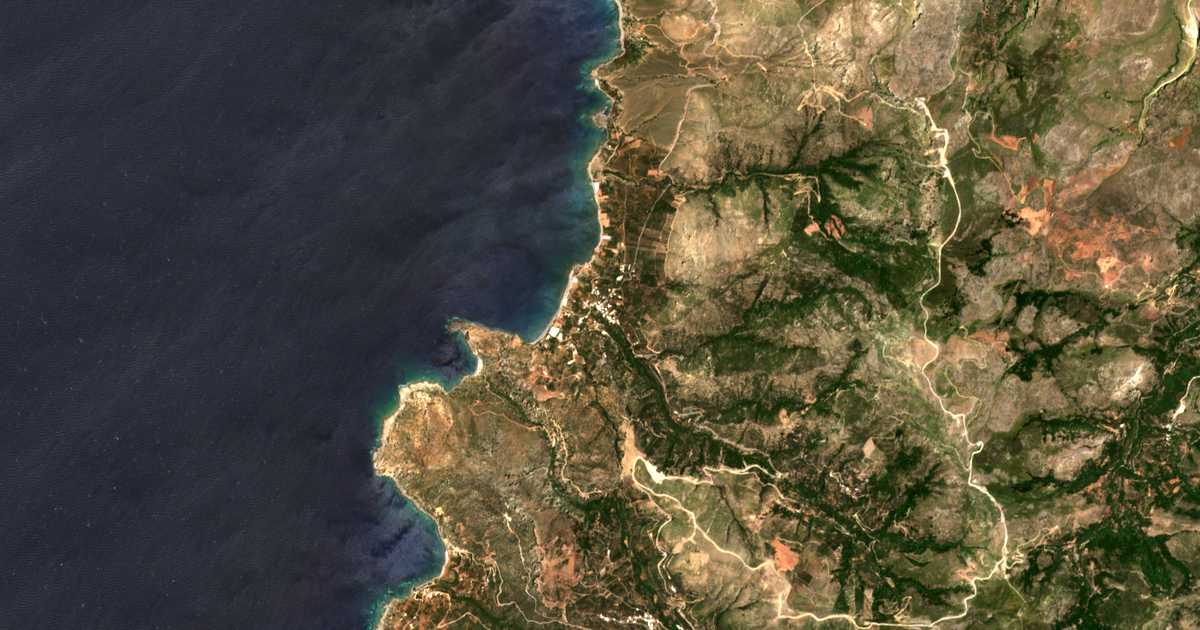 Carte satellite de Sfinárion