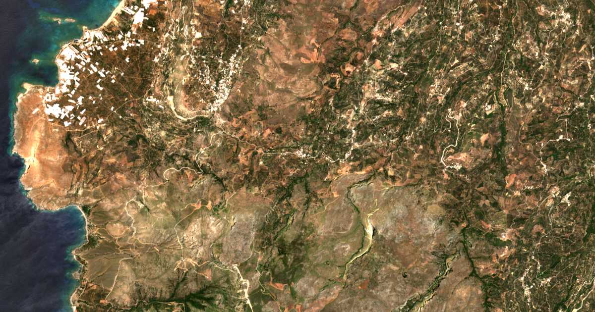 Carte satellite de Zacharianá