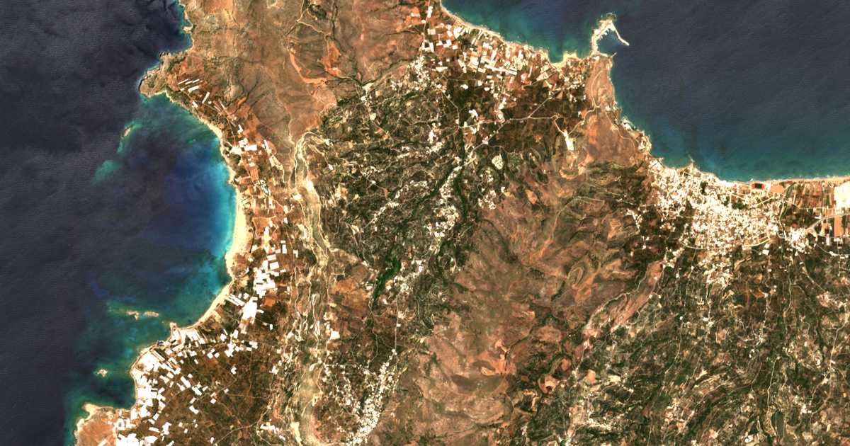 Carte satellite de Zervianá