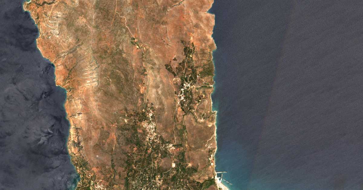 Carte satellite de Afráta