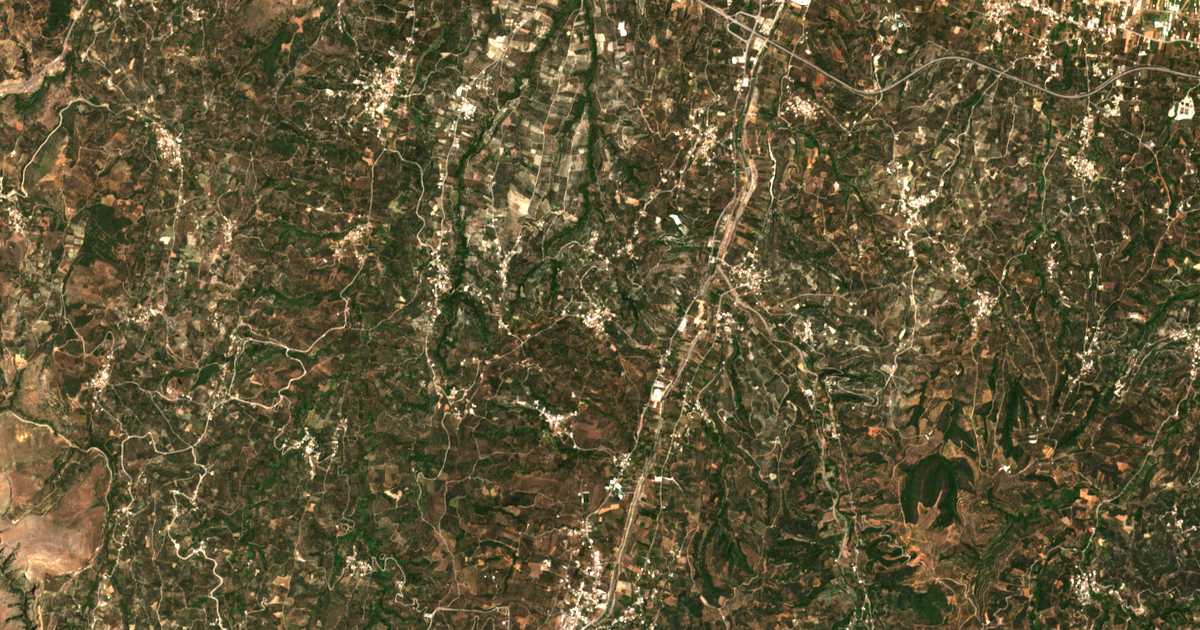 Carte satellite de Chrysavgí