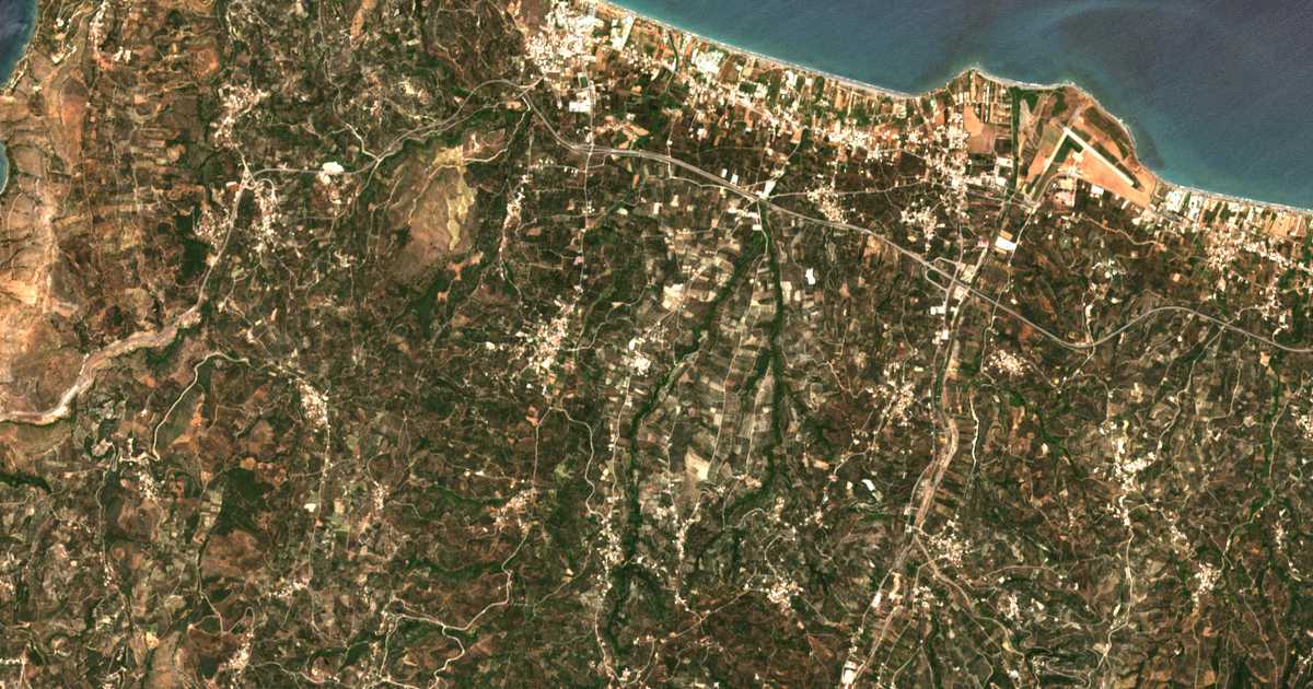 Carte satellite de Darmarochórion