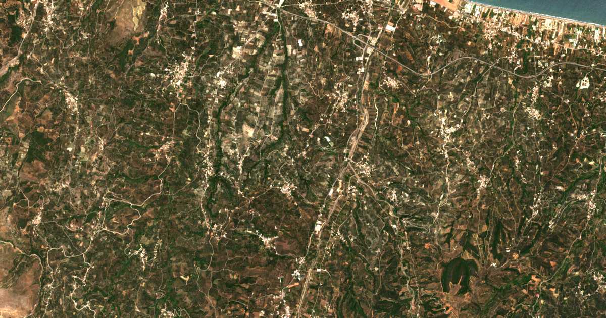 Carte satellite de Kallithéa