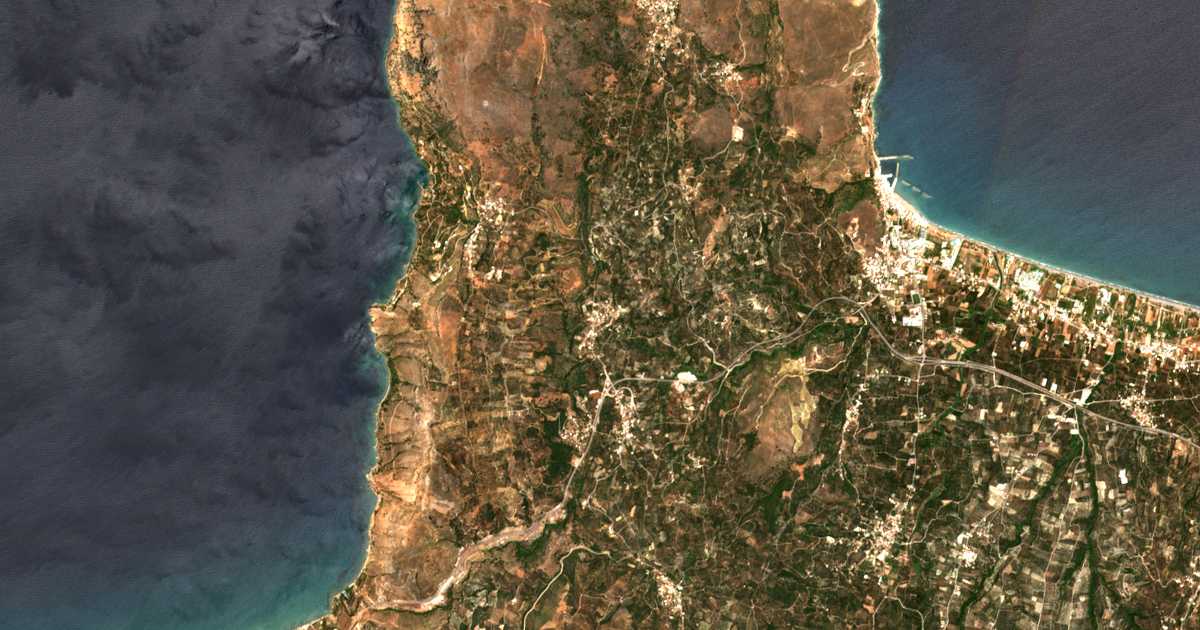 Carte satellite de Kamára