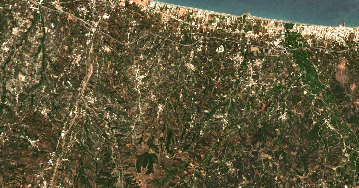 Carte satellite de Koiláda
