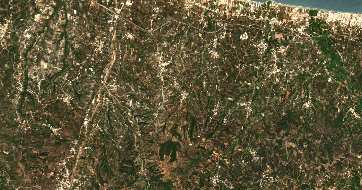 Carte satellite de Kypárissos