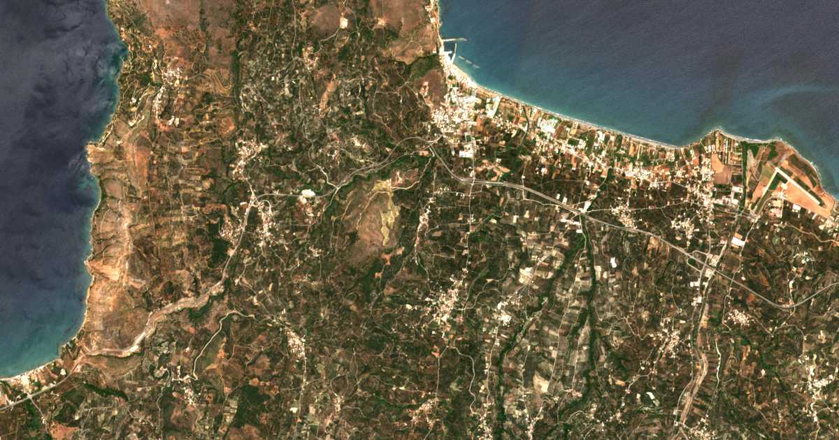 Carte satellite de Marathokefála