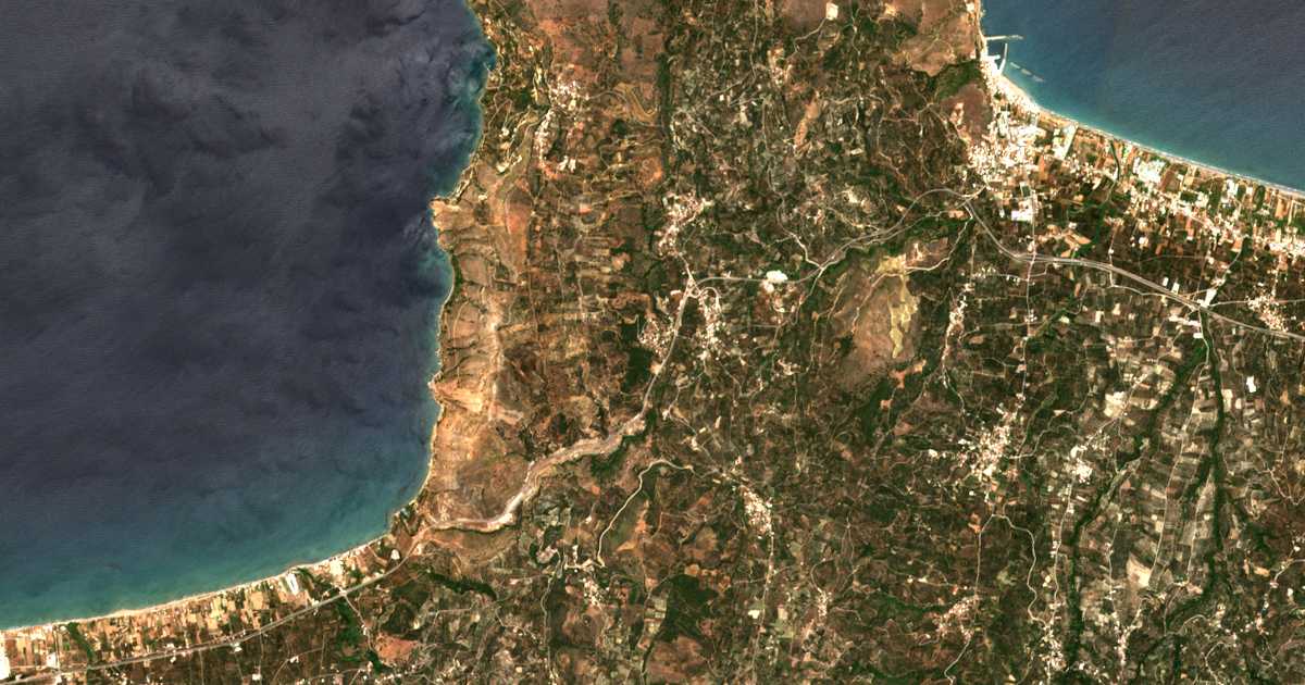 Carte satellite de Melissourgeíon