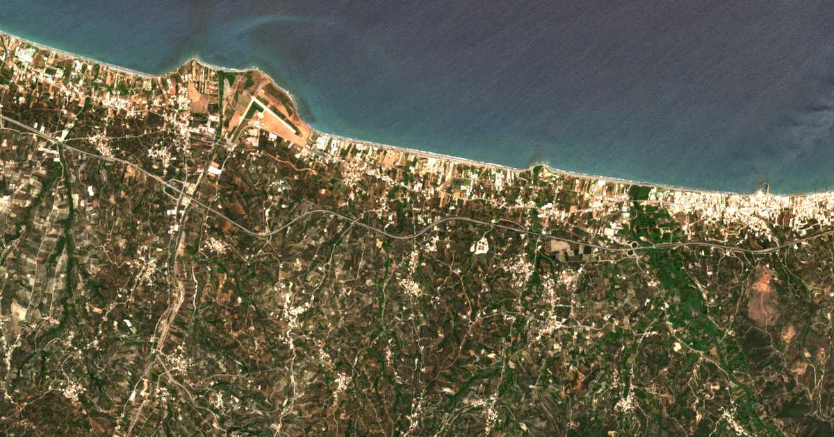 Carte satellite de Metóchion