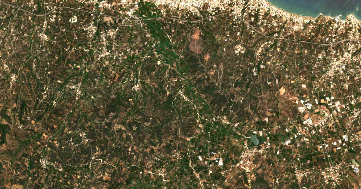 Carte satellite de Patellárion