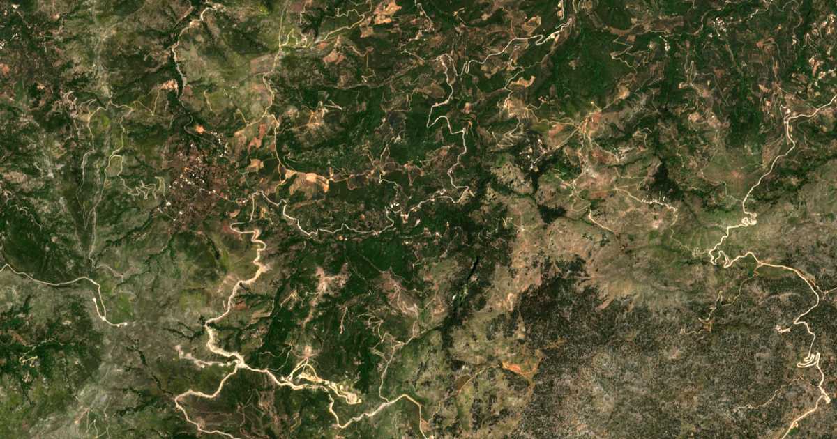 Carte satellite de Prasés